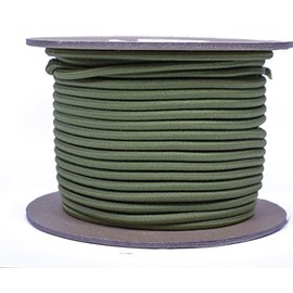 Moss 1/8" Shock Cord - BORED PARACORD Marine Grade Shock/Bungee/Stretch Cord 1/8 inch x 100 feet Several Colors - Made in USA
