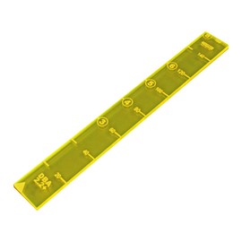 LITKO 20mm MU Ruler Compatible with DBA 2.2+, Fluorescent Yellow
