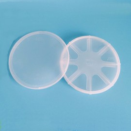 Portaobleas de silicio – Caja de oblea individual de 2,54 cm, incluye contenedor, cubierta y resorte (2,54 cm)