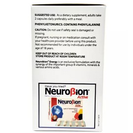 Neurobion Energy Dietary Supplement 60 Capsules Vitamina B1 B2 B6 B12