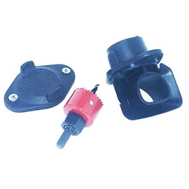 EarthMinded DIY Rain Barrel Diverter Parts for 2x3, 3x4 and Round Downspouts (Diverter, Winter Cover Plate, Drill Bit, Parts to fit 2x3 Downpipe)