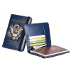Unbranded Slim Leather Passport Wallet Cover– Multi-Card + Boarding‑Pass Holder,