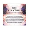 FYNE Individual Eyelashes, Black [60 Pcs, Ultra Thick Medium 10mm,