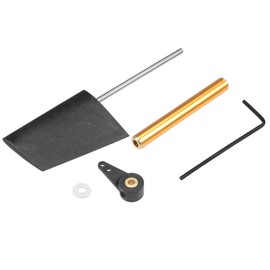 Heyiarbeit RC Boat Rudder with Single Servo Arm 52mm, Rudder Pad Thickness 7.6mm FXB-QJFXD 1 Set