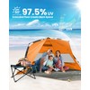 OutdoorMaster Beach Tent Sun Shelter for 3-4 Person, Pop Up