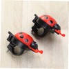 BESPORTBLE Bike Horn Ladybug Bells Handlebar Ring Round Wind and