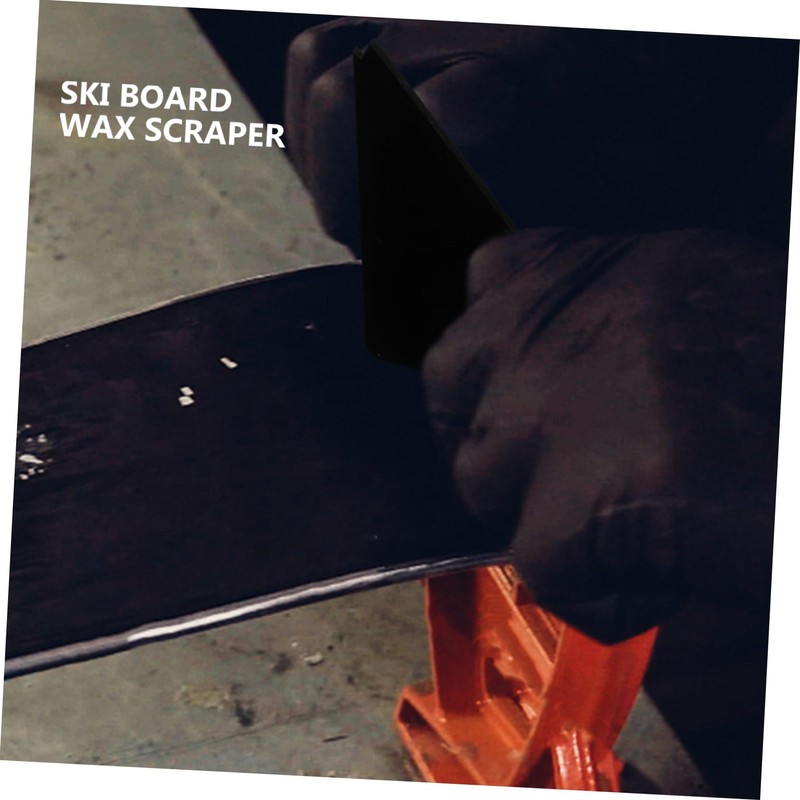KONTONTY Snowboard Waxing Scraper Tool Acrylic Material Maintenance Kit for