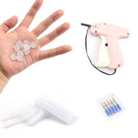 0XBIT Stitchy Gun Labelling Machines with 1100 Plastic Needles and 100 Luminous Bear Loops, Quilt Staple Gun for Clothes, Quilts, Brand Labels