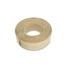WoodPress® 40mm Wide Iron On Oak - 7.5m Roll - Pre Bonded Wood Veneer Tape for Easy Self Assembly - Covers the Edge of a Standard MDF Board