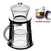 Fire Kirin Lazy Kungfu Glass Tea Set, Semi Automatic Drip