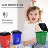 Bocotoer Mini Dustbin Mini Trash Can Rubbish Storage Bin with