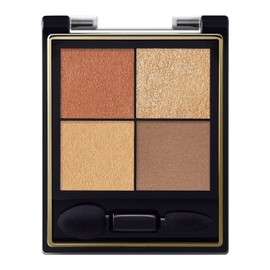Excel Real Close Shadow CX05 (Fringe Hat) Nuance Color Eyeshadow Palette 4 Colors 3 Textures (Glossy, Glitter, Matte)