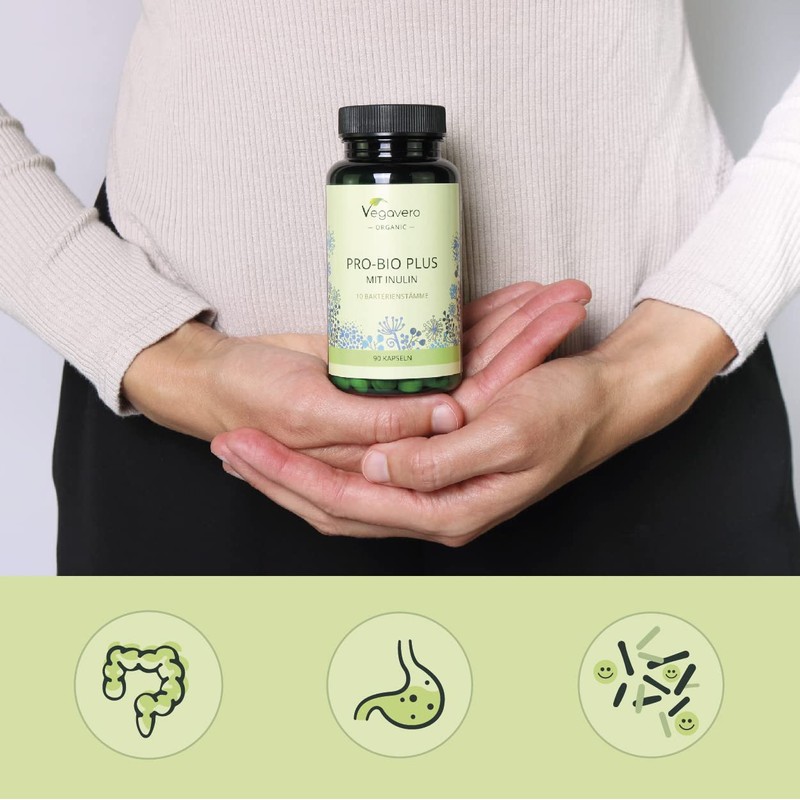 Probiotics & Prebiotics Vegavero® | 100% Organic | 10 Strains