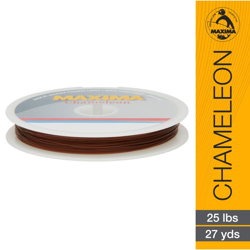 Maxima Fishing Line Leader Wheel, Chameleon, 25-Pound/27-Yard