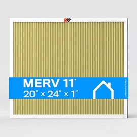 K&N 20x24x1 HVAC Furnace Air Filter, Lasts a Lifetime, Washable, Merv 11, the Last HVAC Filter You Will Ever Buy, Breathe Safely at Home or in the Office , HVC-12024