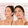 Generic Rodillo de jade de cuarzo rosa y set de