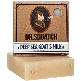 Deep Sea Goat's Milk Soap - Oatmeal Goat Milk Soap Bar for Dry Skin and Eczema - Exfoliating and Moisturizing with Organic Oils by Dr. Squatch, 1 Count