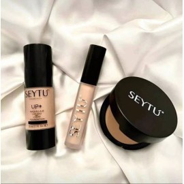 Seytú Kit Completo De Maquillaje Base Polvo Corrector