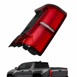 GXYWADY Clear Lens Left Driver Side Tail Light Replacement for Tacoma TRD Off-Road/TRD Sport 2024 Replacement for 81560-AK040 w/o Tailgate Switch w/o Side Light Rear Brake Tail Lamp