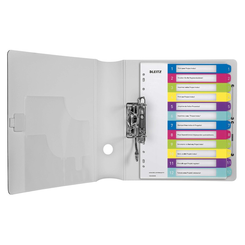 Leitz Wow A4+ Printable 1-12 Dividers - Multicolour