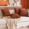 MIULEE Pack of 2 Corduroy Decorative Throw Pillow Covers 20x20