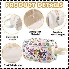 XYANFA 6 Queens Clear Makeup Bag Musical Fan Gift Theater Travel Toiletry Bag Cosmetic Bag Divorced Beheaded Survived Died (Survived TM)