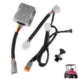 Drive-up DC Voltage Reducer 48V Step Down to 12V 15A Buck Converter Waterproof Voltage Regulator Kit Fits for Club Car Precedent 2004-Up Golf Carts