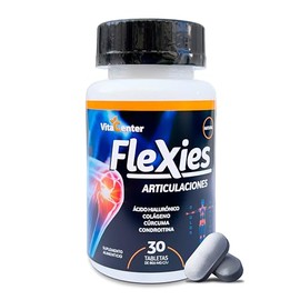 Flexies  Suplementos Alimenticios  Tabletas de cido Hialurnico, Colageno y Curcuma  Suplemento para Articulaciones y Skin Care  Contiene Magnesio...  