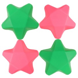 Mikinona 4Pcs Star Shaped Hand Exerciser Balls for Finger Strengthening Stress Relief Grip Balls for Wrist Forearm Training for Rehabilitation Decompression Pink Green