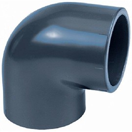 Aquaforte PVC 90 Degree 110 mm PN 10 Installation Accessories, Grey, 17 x 17 x 11 cm