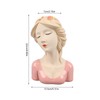 Modern Ceramic Face Vases Decorative Modern Style Shy Girl Flower