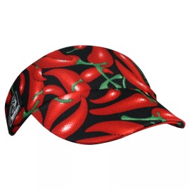 Headsweats Mini Visor *Chili Peppers* Running/Triathlon *New with tags*