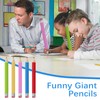 Giant Wooden Pencils 34 cm, Oversized Jumbo Pencils with Cap