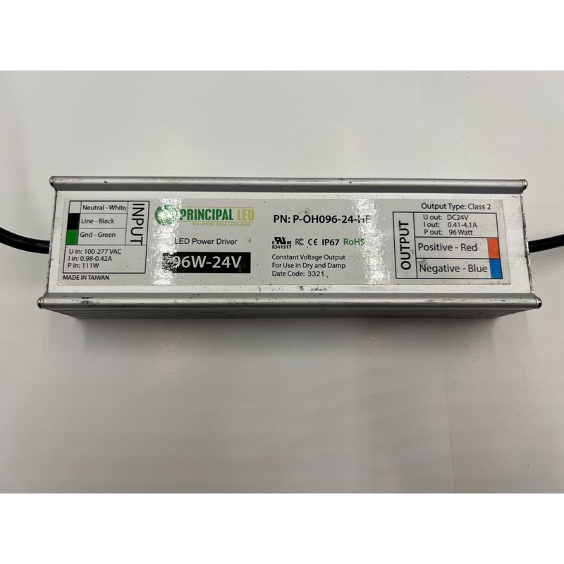 Principal LED Universal Power Supply Driver P-OH096-24-HE Class 2 96W