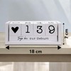MIJOMA Yearly Countdown Calendar Wooden Cube - Permanent Yearly Table