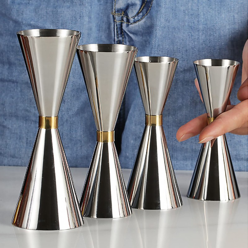 Measuring Cup Graduated Jigger Cup Cocktail Stainless Steel Measuring Cup