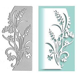 Flower Leaf Metal Die Cuts,Glory Flower Lace Bells Edge Cutting Dies Cut Stencils for DIY Scrapbooking Album Decorative Embossing Paper Dies Card Making