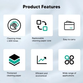 Toallitas de Fibra óptica, Paño Libre de Polvo Papel de Limpieza de Fibra de Punto de Ruptura Transparente 100 Piezas 1 Caja para Eliminar Manchas de Agua y Aceite