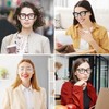 MMOWW 4 Pack Fashion Square Reading Glasses for Women Men
