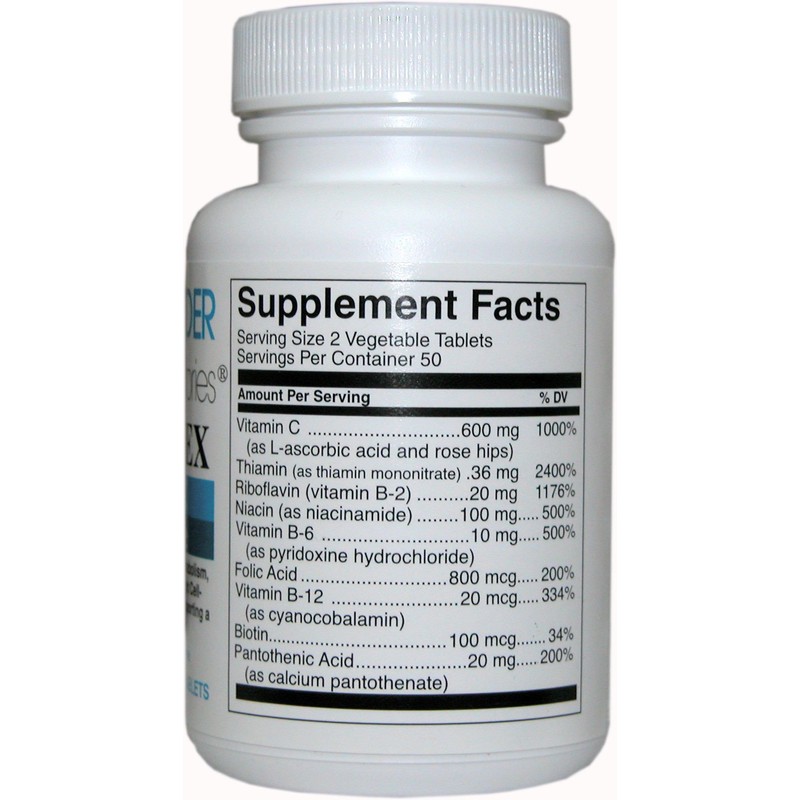 Wonder Labs B-Complex with Vitamin C Time Release, Nutritional Support