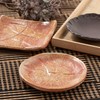 Marui Pottery MR-3-4127 Shigaraki Ware Hechimon Plate, Diameter Approximately 4.3