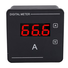 Digital Ammeter Panel, AC Current Meter, 1-120A Measurement Range, Backlit Display LED Screen, No External Power Needed, High Efficiency Measuring