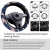 ADQWIOVL Car Steering Wheel Cover, Universal 15 Inch Neoprene Non-Slip