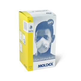 Moldex 2575 Smart Pocket FFP3 NR D Respirator Mask with Climate Valve Pack of 10