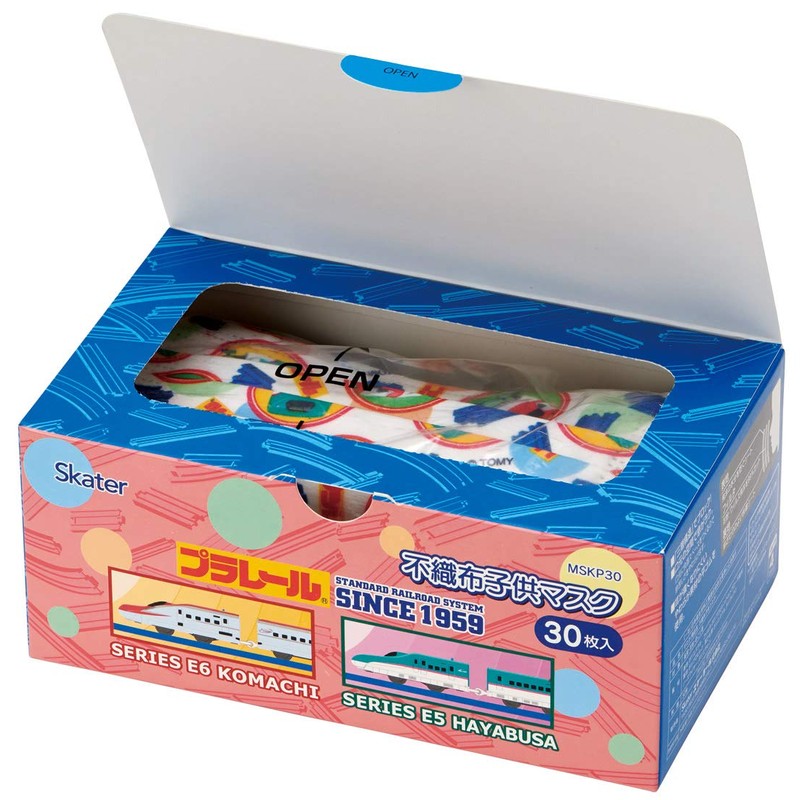 スケーター(Skater) 不織布 マスク 三層構造 子供 増量 箱入り プラレール 30枚 MSKP30-A