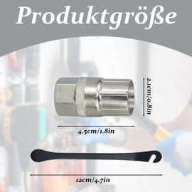 Bicycle Cassette Tool, Sprocket Puller Accessories Tool, Cassette Puller, Sprocket Puller, Bicycle Sprocket Puller, Tool for Removing Cassettes, with 1 Black Metal Tyre Lever