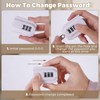 4 PACK Child Proof Sliding Cabinet Door Combination Locks Baby