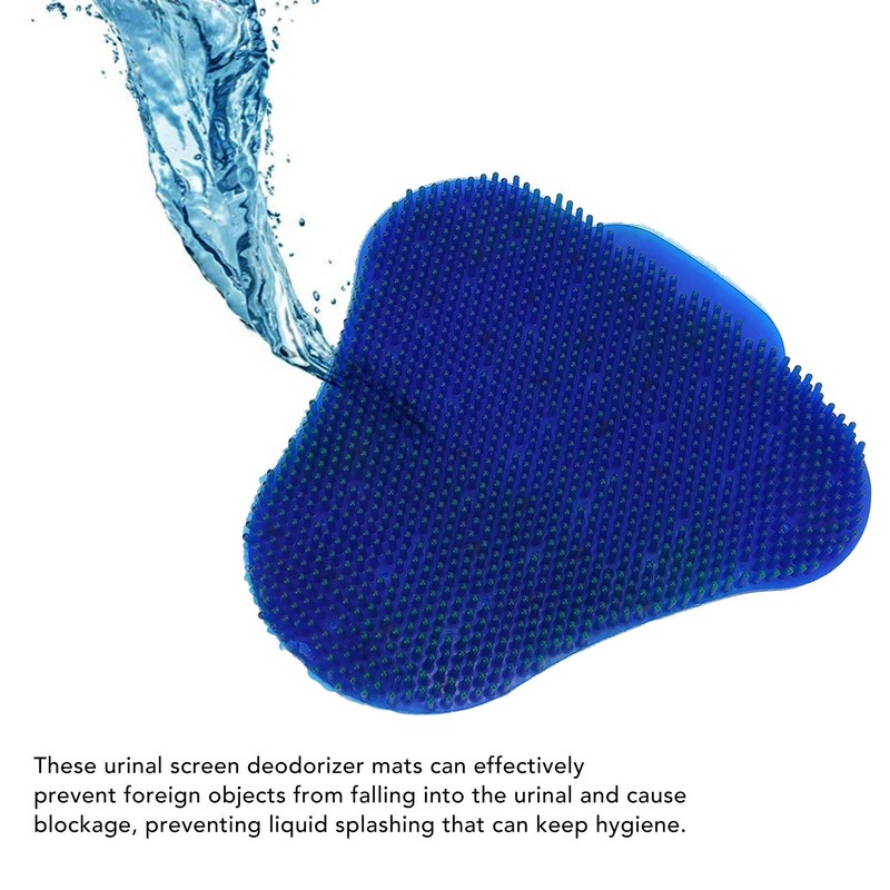 HEEPDD Urinal Mats, Triangular Anti Splash Deodorizer Urinal Screen Mats