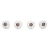 Ajuny 12 White Ceramic Cabinet Knobs Handmade Drawer Pull Handles