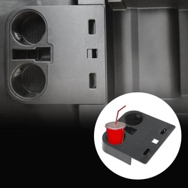 G-PLUS Center Cup Holder Under Front Seat Bottom Compatible with Ford F150 2015-2022 /Fit Ford F250 F350 F450 F550 Super Duty 2017-2022 HC3C 1A096-MB